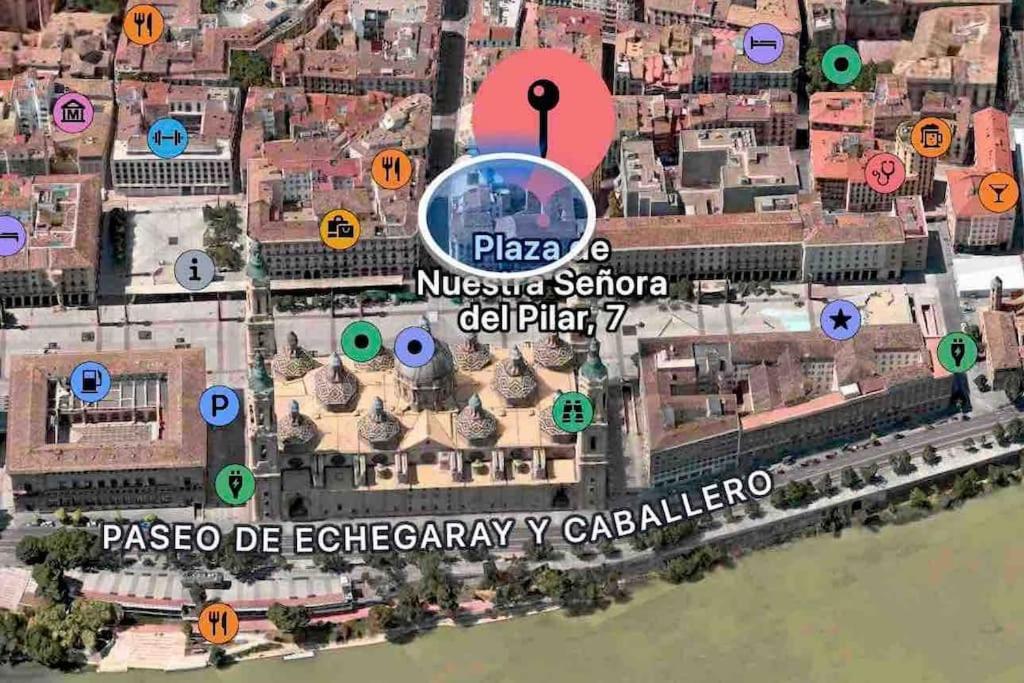 La Plaza Del Pilar Apartment Zaragoza Luaran gambar